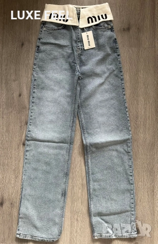 Дамски Дънки -L,XL⚜️MIU MIU , снимка 2 - Дънки - 52644124