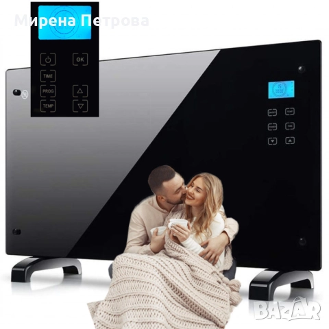 Електрически конвектор Heltes 2000W – Стилен и ефективен отоплителен уред с LCD дисплей и седмично п, снимка 5 - Отоплителни печки - 52917981