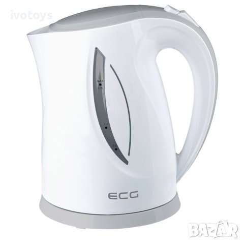 Кана за вода ECG RK 1758 Grey, 2200W, 1.7L, Бял/Сив, снимка 1