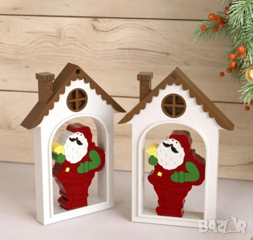 Молд къщичка с дядо Коледа 13,6 см