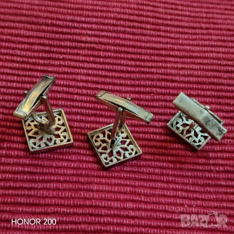 Сребърни мъжки ръкавели. , снимка 2 - Други - 53667552