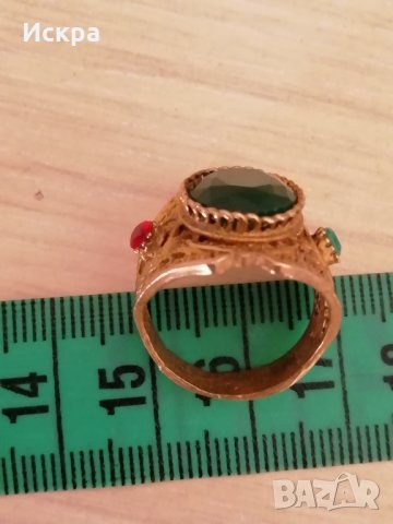 Пръстен с естествени камъни, снимка 2 - Пръстени - 35519940