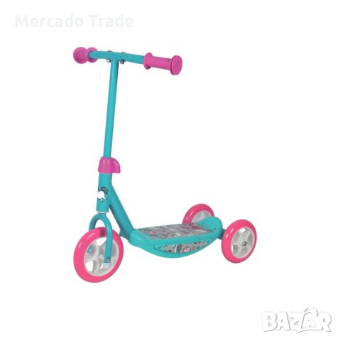 Тротинетка Mercado Trade, За деца, До 25кг., Еднорог, Тюркоаз - Розов