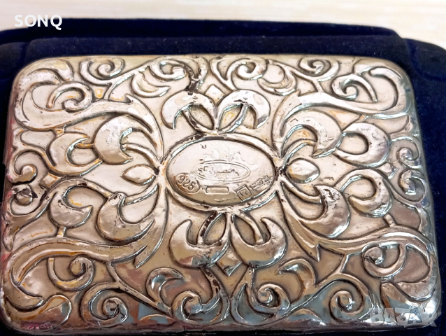 Красива Стара Италианска Кутия За Бижута Със Сребърна Орнаментика, снимка 3 - Антикварни и старинни предмети - 44515863