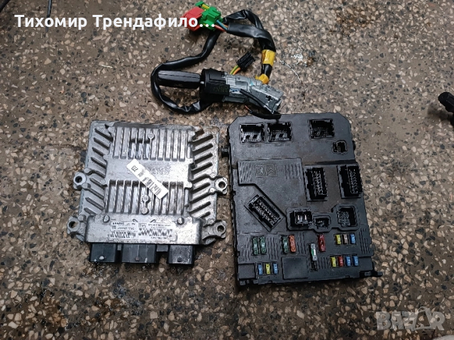 BSI F01-00, S118085300M , 9653667280 start kit , ECU SID804 , 5WS40171C-T , 9648624280  с ключ