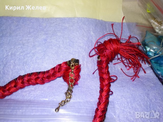 СТАРА ПОЗЛАТЕНА ЕТНОГРАФСКИ СТИЛ ОГЪРЛИЦА с ЦВЕТНИ ФАСЕТИРАНИ КРИСТАЛИ - НЯКОИ ЛИПСВАТ! 34717, снимка 15 - Колиета, медальони, синджири - 39188780