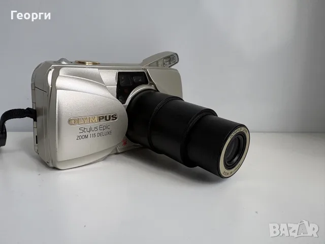 Olympus Stylus/mju Epic Zoom 115 Deluxe
лентов фотоапарат с Kodak UltraMax 24/400 филм и батерия, снимка 3 - Фотоапарати - 56243387
