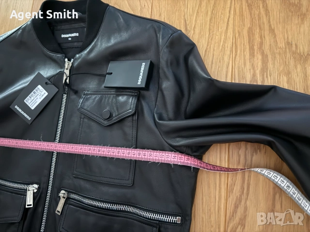 Кожено яке Dsquared2, снимка 8 - Якета - 53857340