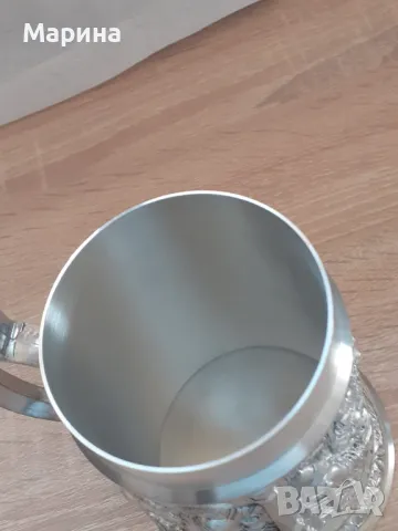 Халба от калай, 750 мл., Antik * Vintage#36, снимка 9 - Антикварни и старинни предмети - 47609527