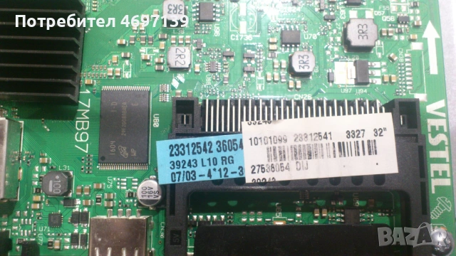 TELEFUNKEN D32F287N3CW-17MB97-17IPS62-14Y-EF11TM TAC 2LV0-2 , снимка 9 - Части и Платки - 53067922