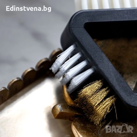 Coccinè 3 в 1 Комбинирана четка за почистване и разрошване на велур и набук, снимка 2 - Други стоки за дома - 52341283