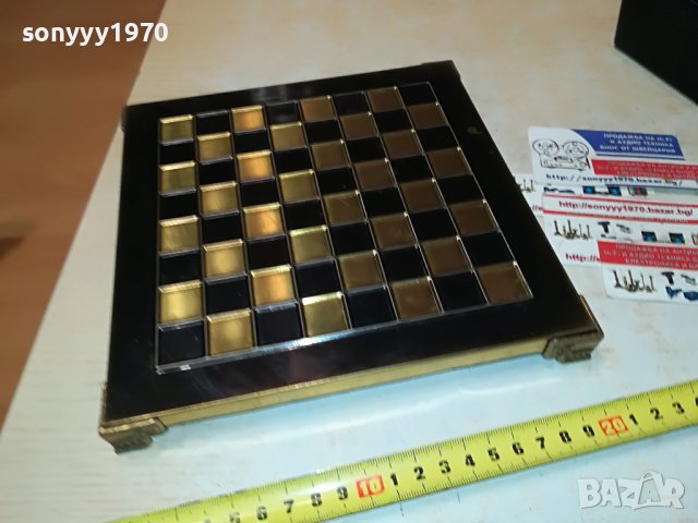 ДЪСКА ЗА ШАХ-МЕД МЕСИНГ-ВНОС SWISS 0306231858M, снимка 7 - Антикварни и старинни предмети - 40938267