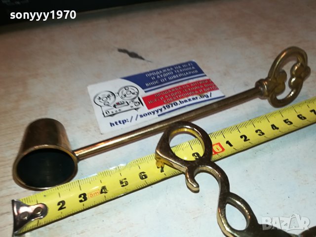 ГАСАЧ И НОЖИЦА ЗА СВЕЩИ-ВНОС SWISS 0907231037, снимка 9 - Антикварни и старинни предмети - 41493697