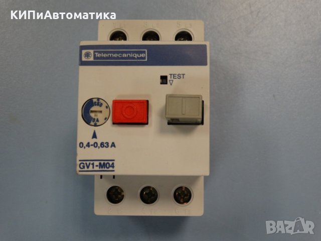 моторна защитаTelemecanique GV1-M04 0.4-0.63 A, снимка 4 - Резервни части за машини - 34452247