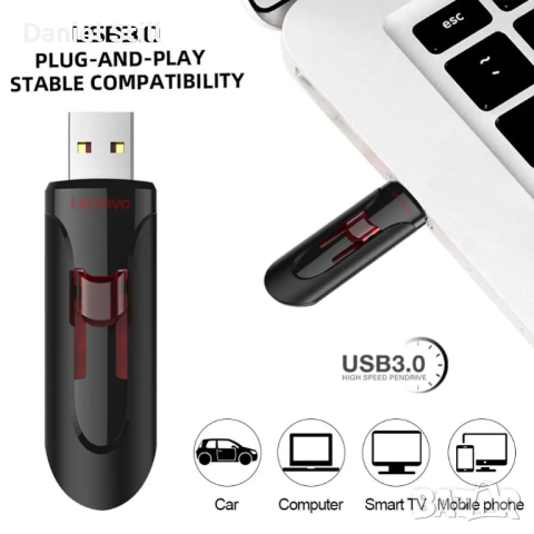 USB FLASH Lenovo, Type C 64TВ, Флашка Тип С 64ТВ, снимка 2 - Други - 44837348