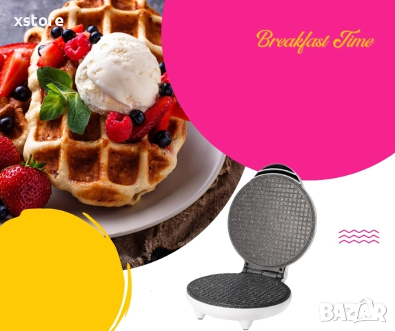 Кръгъл уред за приготвяне на гофрети Lexical LWM-2403, снимка 3 - Други стоки за дома - 52699787