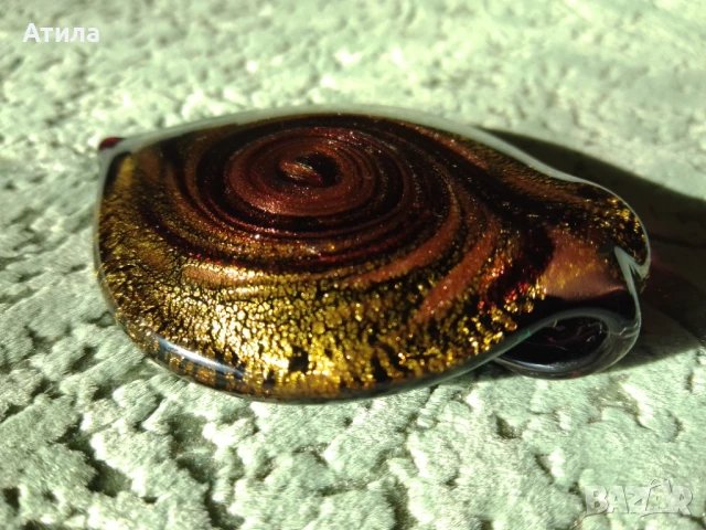 висулка мурано злато, снимка 5 - Колиета, медальони, синджири - 51060070