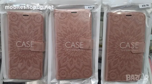 Samsung Galaxy A56/A36/A26 калъф розов с прегради и закопчаване , снимка 2 - Калъфи, кейсове - 49752460