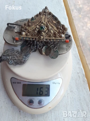 Възрожденски сребърен накит сачан филигран живачна позлата, снимка 7 - Антикварни и старинни предмети - 51205572