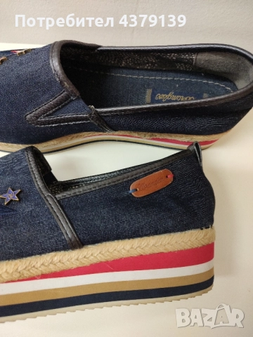 Wrangler дънкови мокасини 39 номер, снимка 4 - Дамски ежедневни обувки - 51866993