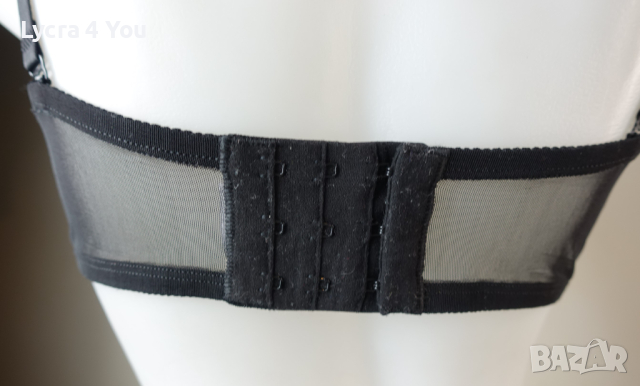 75-80С еротичен черен тюлен сутиен, снимка 8 - Бельо - 44571015