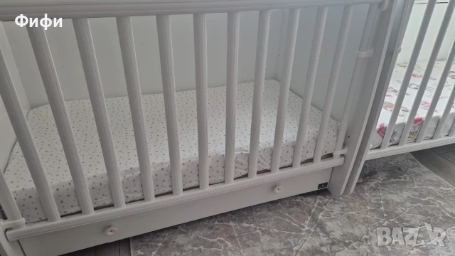 LORELLI Classic Легло-люлка 60/120 см. DREAM БЯЛО, снимка 3 - Детски люлки - 50729639