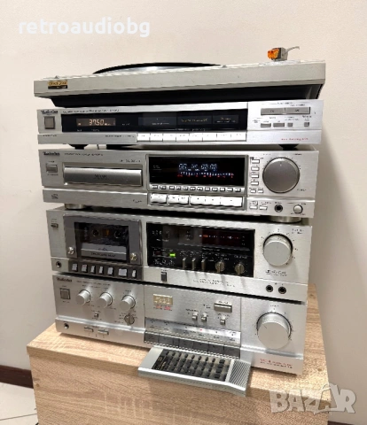 🔊Ретро аудио система - сет TECHNICS - усилвател, сд плеър, дек, тунер, грамофон и тонколони🔈, снимка 3 - Аудиосистеми - 53641444