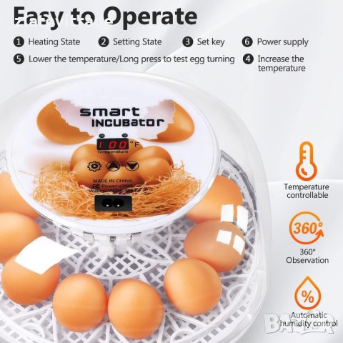 Автоматичен инкубатор 12 яйца + подаръци - реф. код - 3, снимка 5 - Други стоки за животни - 42591294