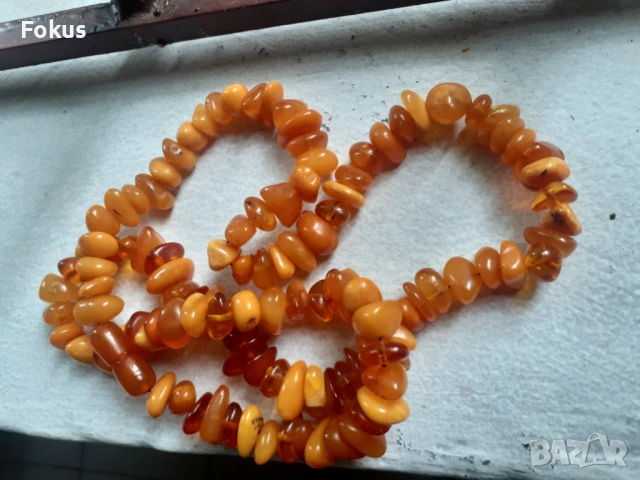 Гердан колие огърлица кехлибар