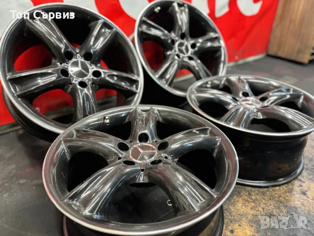 Алуминиеви джанти за Мерцедес, Спорт пакет, 17 цола, 5х112, снимка 2 - Гуми и джанти - 49695857