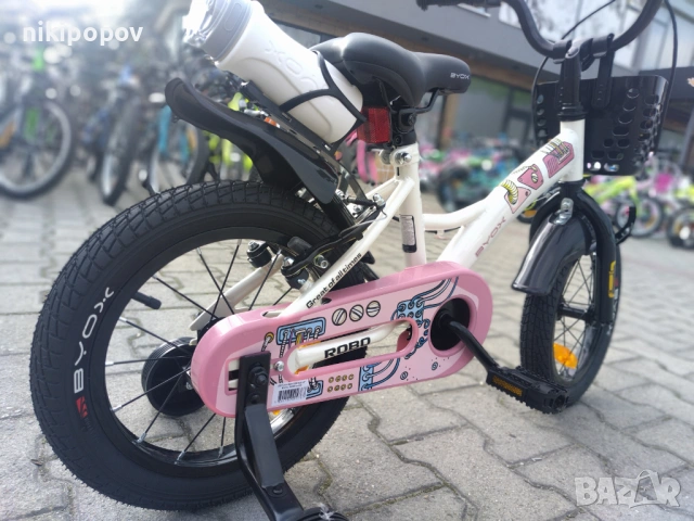 BYOX Велосипед 14" ROBO бял, снимка 6 - Велосипеди - 53759134