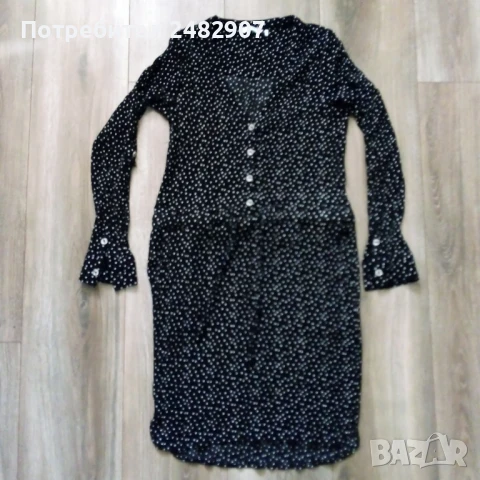 Кенарена дамска рокля, снимка 2 - Рокли - 51194218