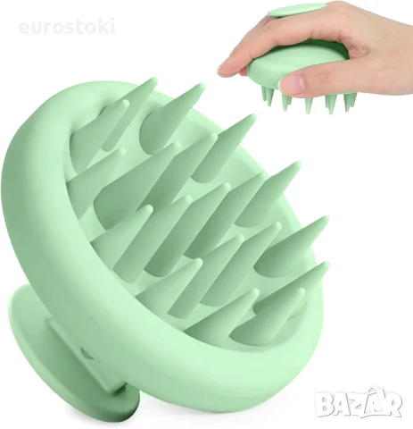 Sndyi Силиконов масажор за глава,  скраб/ексфолиант, мек силиконов скраб за коса, снимка 2 - Масажори - 51344936