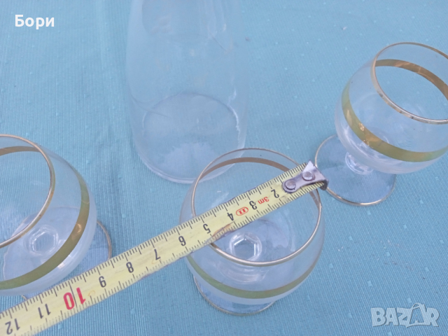 Българско стъкло,чаши шише, снимка 7 - Чаши - 36302540