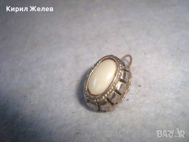 СТАРО ПОСРЕБРЕНО ВИНТИДЖ АРТ БИЖУ ВИСУЛКА ПЕНДАНТ ОБЕЦА УКРАШЕНИЕ 26129