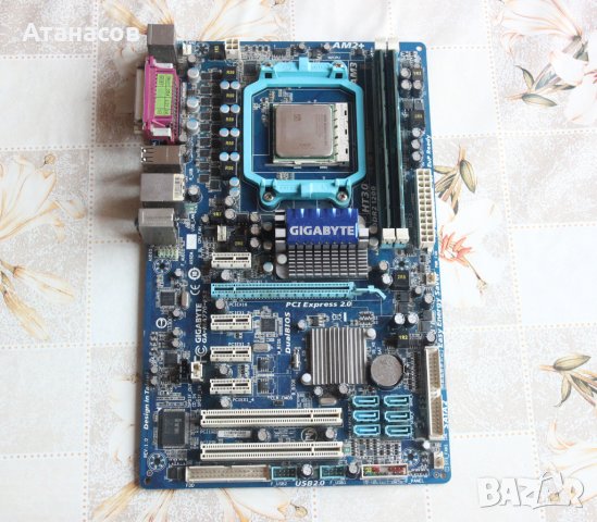 GIGABYTE GA-MA770-ES3 дънна платка комплект, снимка 1 - Дънни платки - 44383810