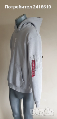 Alpha Industries Cotton Hoodie  Mens Size L НОВО! ОРИГИНАЛ! Мъжки Суитчър!, снимка 7 - Суичъри - 52471448