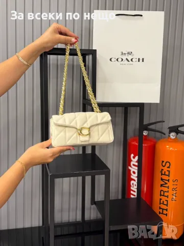 Coach Coach Луксозна Дамска Чанта С Капитониран Дизайн И Златиста Верижка - 8 Цвята Код SEM-794 , снимка 6 - Чанти - 56121457