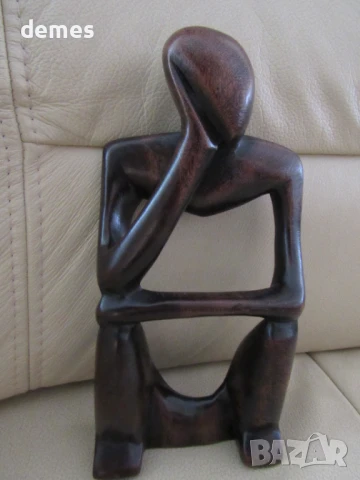 Мислител-стилизирана фигура от абанос