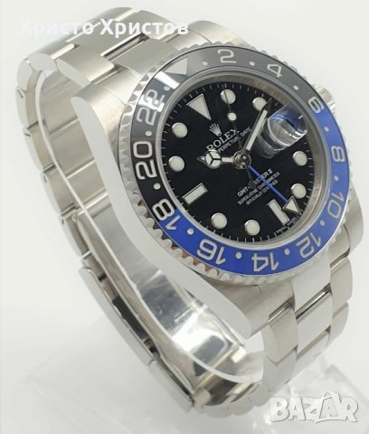 Мъжки луксозен часовник Rolex GMT-MASTER BATMAN 116710BLNR, снимка 4 - Мъжки - 41628469