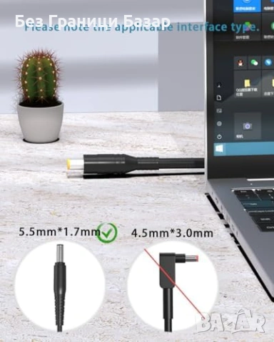Ново Зарядно за лаптоп Acer Aspire 65W 19V 5.5x1.7мм стенен адаптер, снимка 2 - Друга електроника - 53843043