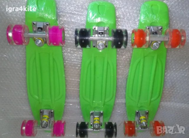 Зелен светещ пениборд в 3 модела скейтборд ТОП skateboard pennyboard, снимка 2 - Скейтборд, ховърборд, уейвборд - 35773807