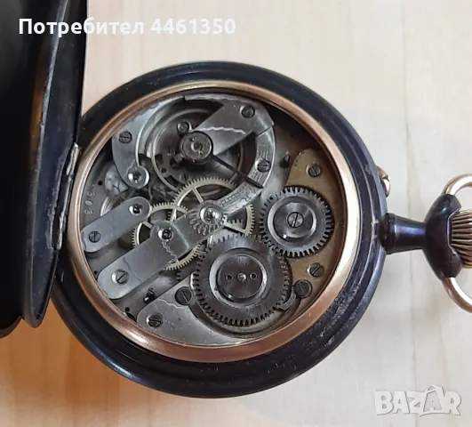 Старинен Швейцарски джобен часовник Лунна фаза- Голиат, снимка 7 - Антикварни и старинни предмети - 50139543
