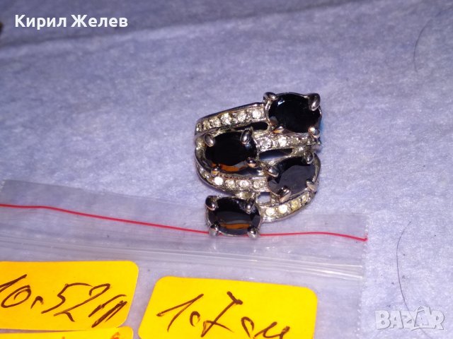 ПОСРЕБРЕН СКЪПОЦЕНЕН с ИСКРЯЩИ ЮВЕЛИРНО ФАСЕТИРАНИ ЦИРКОНИ и МАРКАЗИТИ АЖУРЕН АРТ ПРЪСТЕН 38649, снимка 4 - Пръстени - 41682676
