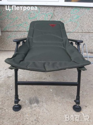 Шаранджийски стол/шезлонг Diamant Alb, снимка 3 - Екипировка - 40219882