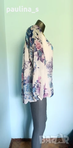 Два различни броя / Туника или топ, в лежер от копринен шифон - Italy / голям размер, снимка 12 - Туники - 28537827