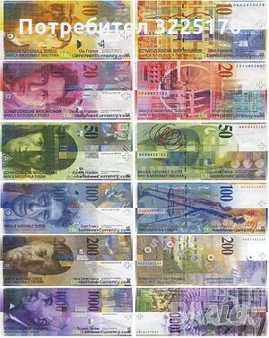 Изкупувам стари емисии швейцарски франкове на банкноти и монети.Предлагам най високи цени., снимка 1 - Нумизматика и бонистика - 35806415