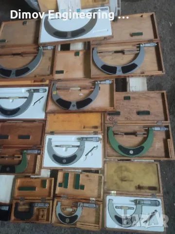 Микрометри комплект 0-300мм, снимка 3 - Други инструменти - 49009826