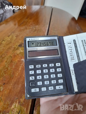 Стар калкулатор Sanyo CX 2570, снимка 3 - Други ценни предмети - 53862108