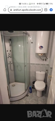 Моноблок с мивка и огледало шкаф и бойлер 